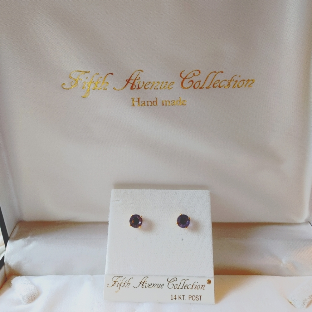 Genuine Swarovski Crystal "Amethy" earrings.